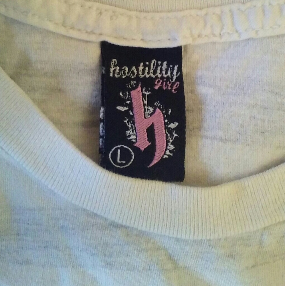 Hostility tee women's/juniors Large